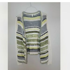 COPY - NWOT Moth Anthropologie open front cardigan green/white/silver/black sma…